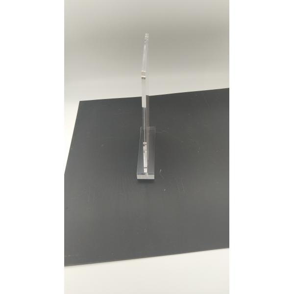 Fashion Vertical A6 Size Clear Acrylic Stand Up Sign Holder Portrait Removable Solid Base