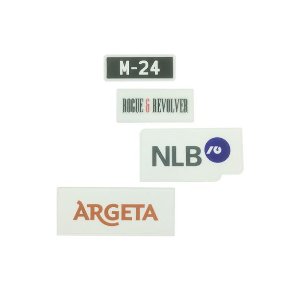 Embossed Sewn Single Custom Patches 3D PVC Badge Appliques With Button Loop