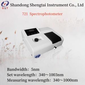Wavelength Accuracy ±5nm 721 Spectrophotometer Bandwidth 5nm Stray Light At