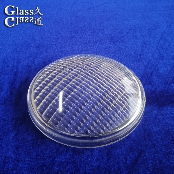 Customize Transparent Textured Surface Glass Light Cover Lens