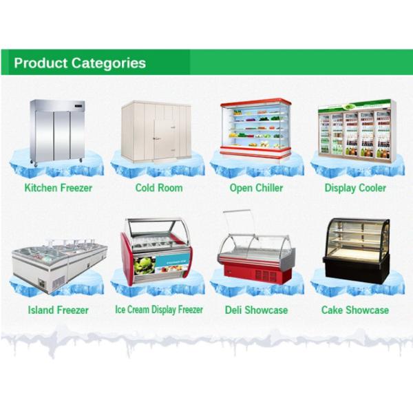 Remote commercial Open Front Meat showcase Butcher refrigeration Equipment seafood display counter