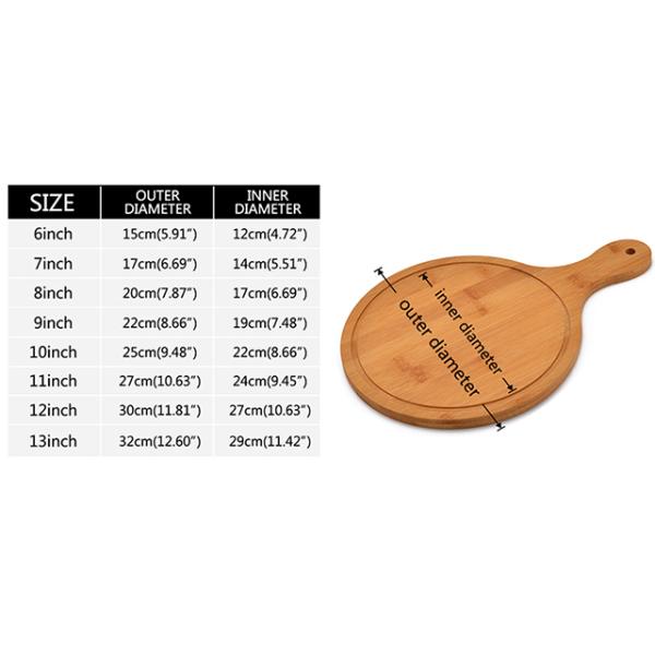 High Welcome Bamboo Pizza Peel Paddle Can Be Laser Engraved Blank Board