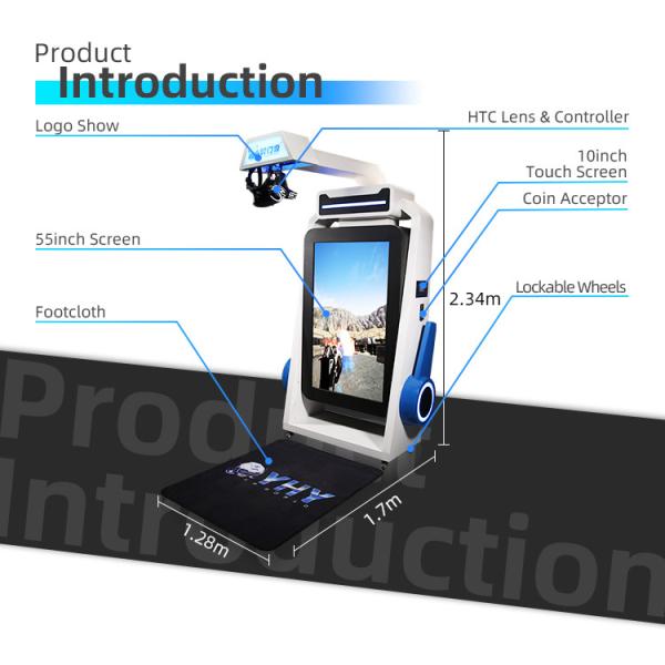 Coin Operated VR Game Simulator Platform 10 Inch Touch Screen