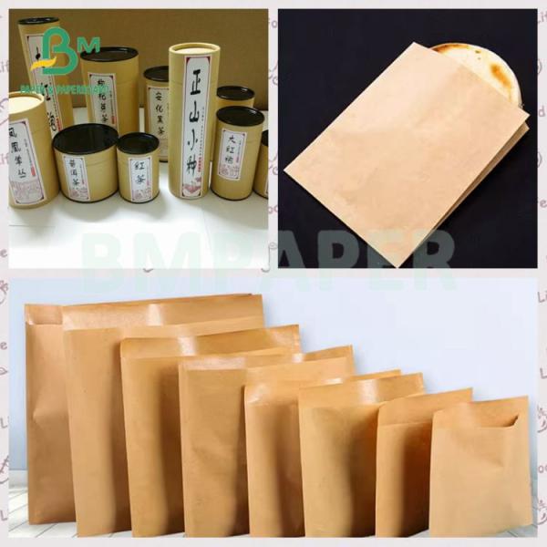 30 - 70 GSM Recyclable Safety One Side Glossy Brown MG Kraft Paper