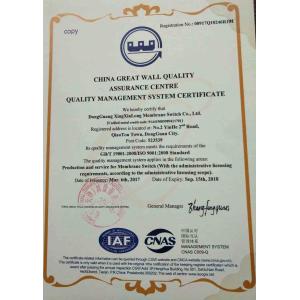 WenYI Electronics Electronics Co.,Ltd Certifications