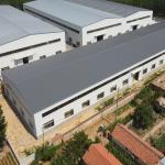 Prefabricated Steel Frame Building Structure with Rock Wool Insulation