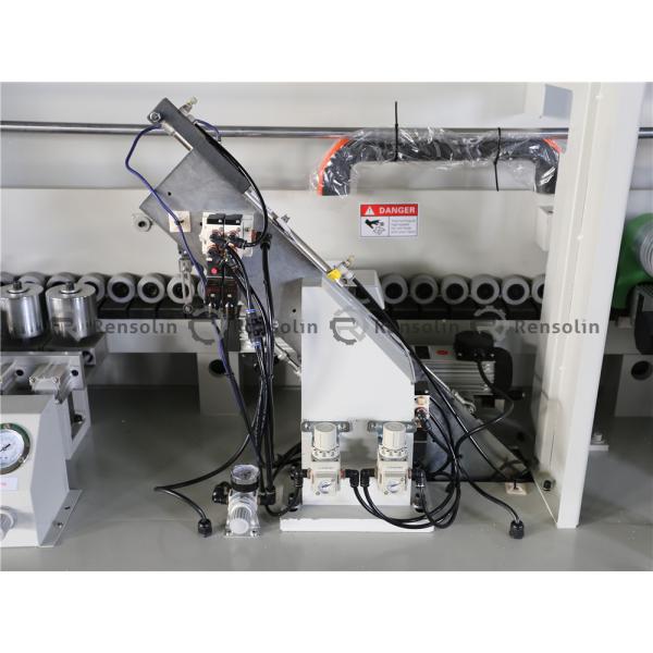 4100*750*1600mm Woodworking PVC Melamine Board Double Trimming Edge Banding Machine