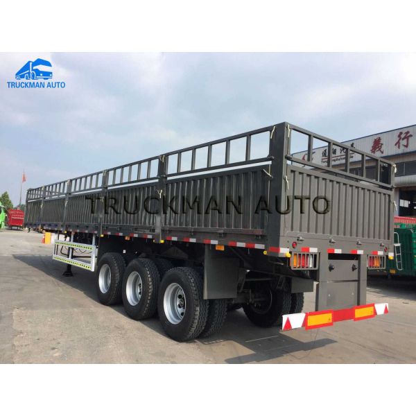 50-60 Tons Loading Fence Semi Trailer For Bulk Goods And Containers Transport