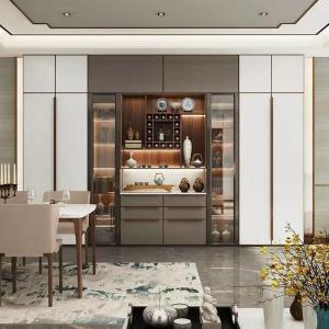 China Contemporary Sideboard Wooden Sideboard Cabinet With Marble Tabletop wholesale