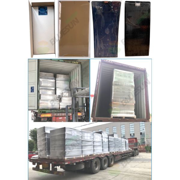 Bluesun Custom 135W Semi Flexible Solar Panel 60W 110W 160W Solar Panel Flexible Folder