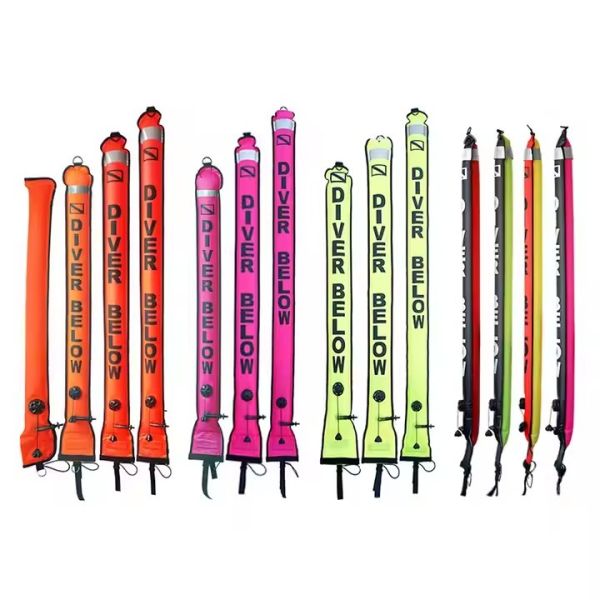 1.8M Nylon Adjustable Scuba Safety Sausage For Underwater Low Visibility Conditions