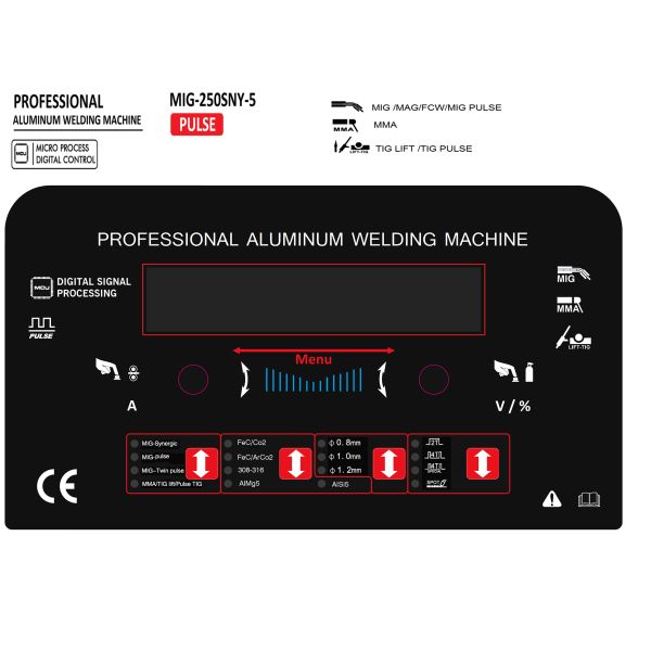 Double Pulse Aluminum Mig Welding Machine With MMA And Lift TIG Function