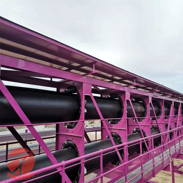Flexible Mining Rubber Multi Ply Textile Pipe Conveyor Belt