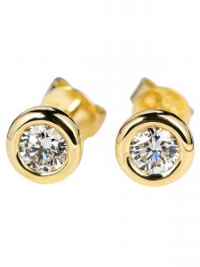 China Vivienne Westwood Cartilage Earrings 18K Gold Diamond Earrings for women on sale