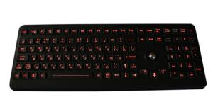 China Industrial illuminated backlight medicalkeybord with optical trackball wholesale