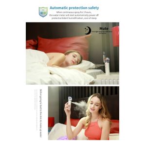 Nano Water Spray Mist With Power Bank Handy Facial Humidifier