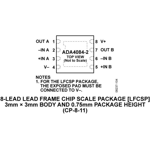 ADA4084-1ARZ Precision Zero Drift Operational Amplifier