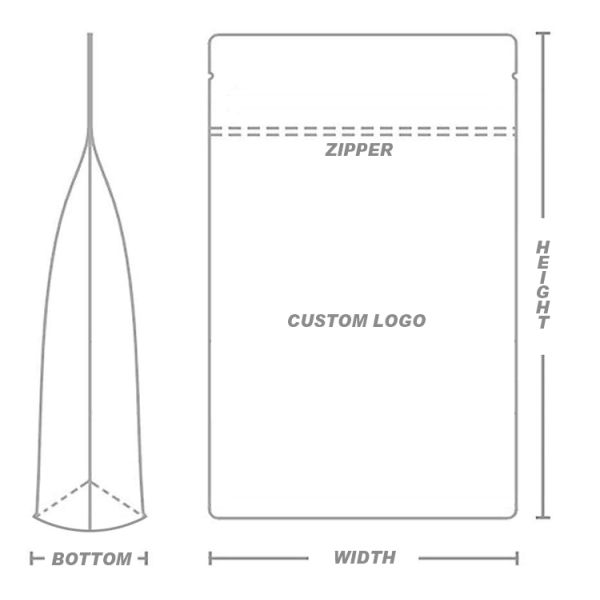 Food Grade LDPE Plastic Custom Stand Up Pouch For Body Scrub