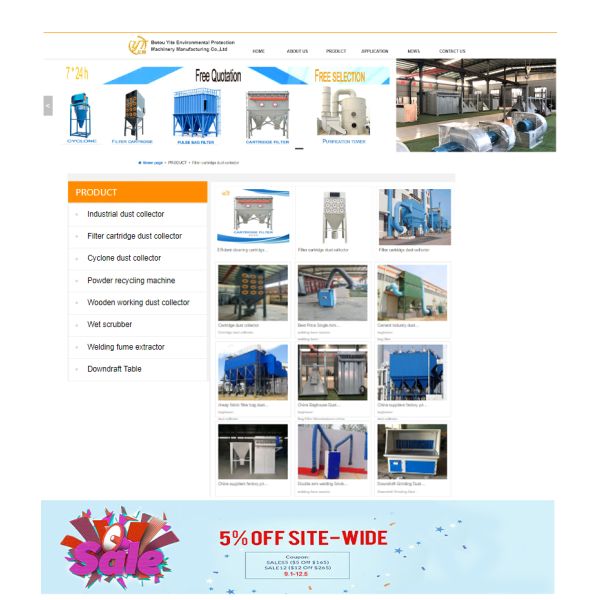 550 kg Custom Big Air Volume Dust Collector And Fume Cleaner For Dust Extraction System