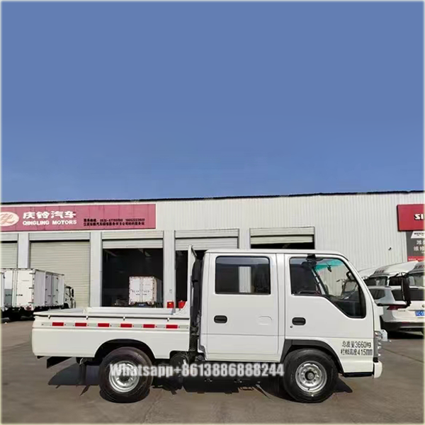 I Suzu 4*2 Double Row Wagon Mechanized Lorry Column Plate Goods Truck