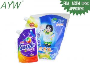China Resealable Liquid Storage Bags 500ml Glossy Finish For Travel Laundry Detergent wholesale