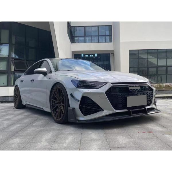 Body Kit For Audi A7 C8 2018-2022 Year Upgrade RS7 Front Bumper Assembly Side Skirts Rear Bumper Rear Diffuser
