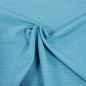 China Tight Stripe Polyester Spandex Fabric 148CM 170gsm Woven Polyester Material wholesale