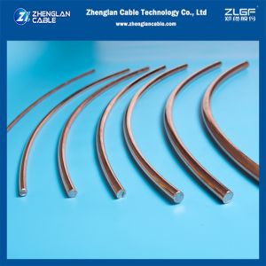 China Copper Clad Steel Conductor 4AWG(1/5.19mm) HS 40% Conductivity ASTMB910/B910M on sale