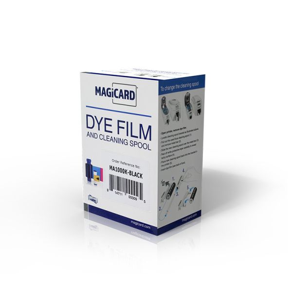 BLACK Ribbon MA1000K for Magicard compatible models Made in UK Original Import