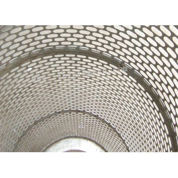 Quality 2m Height Ss304 Ellipse 30cm Diameter Perforated Metal Pipe for sale