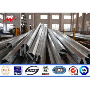 China Hot Dip Galvanized Steel Transmission Power Pole With ISO9001 Certificate wholesale