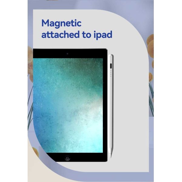 Palm Rejection Active Stylus Pencil Magnetic Wireless Charging For Ipad