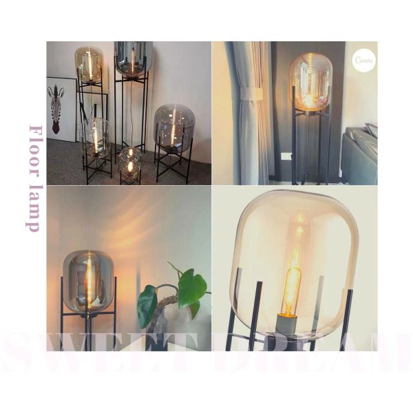 Elegant Home Decor Black Industrial Floor Lamp For Living Room Floor Standing Lamp