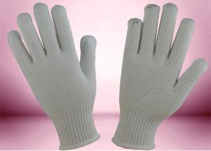 China PVC Dots Cotton Knitted Gloves Seamless Construction Non Toxic Materials wholesale