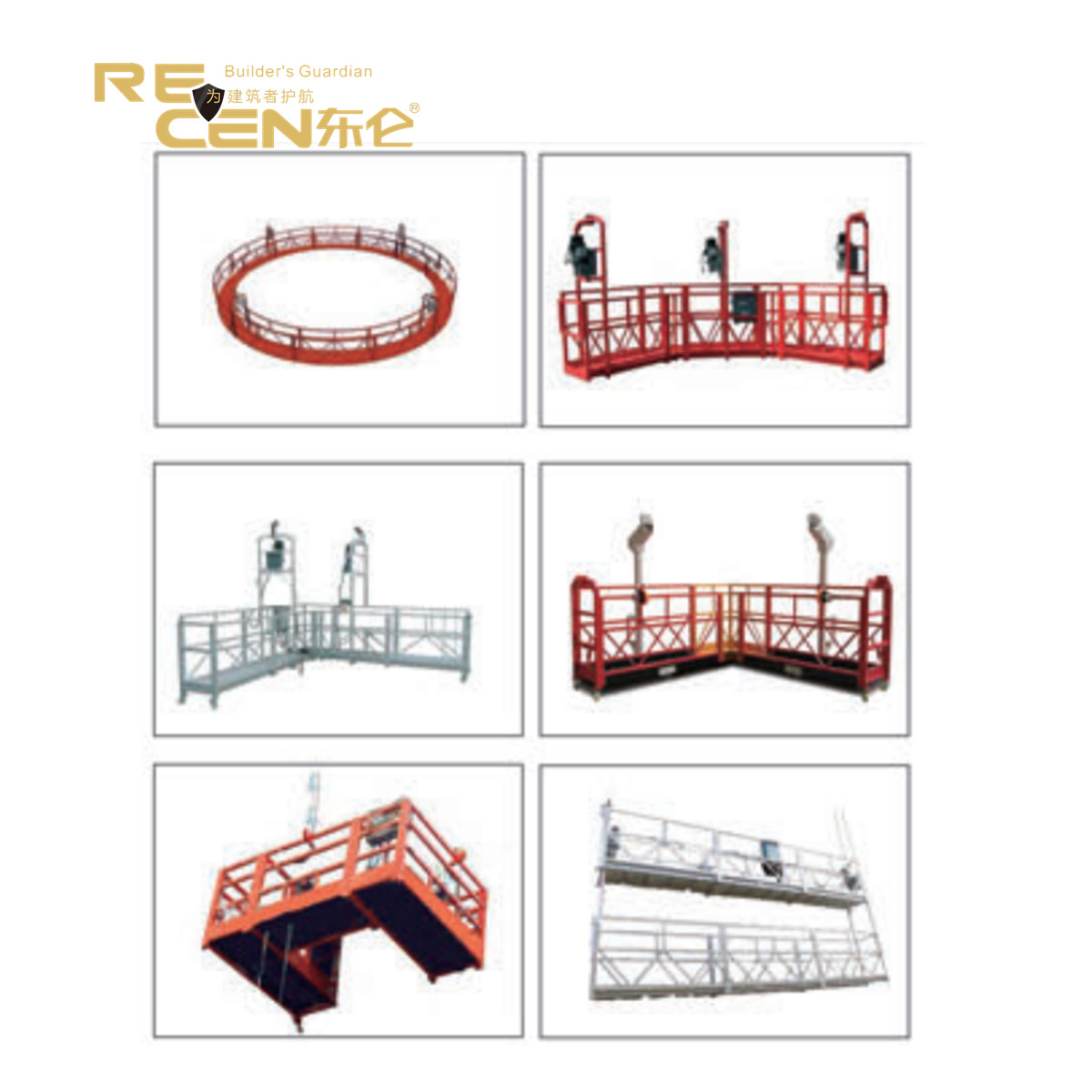 Steel Cradle Suspended Gondola Working Platform Temporarily Window Cleaning