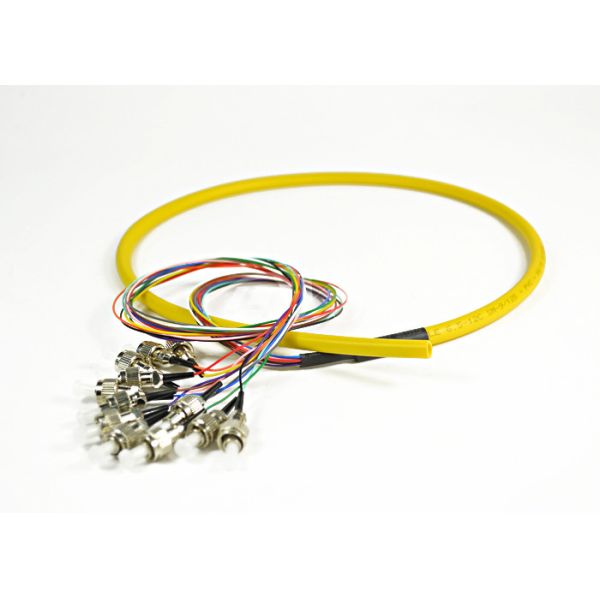 China fanout cables 12 fibres FC, Optical Fiber Patch Cord breakout cables, branch patch cord on sale