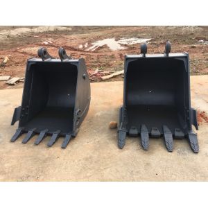 China JCB JS200 Excavator Digging Bucket For Stone , Strong Backhoe Rock Bucket wholesale