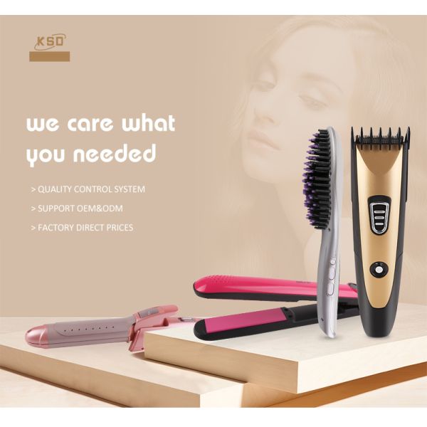 Portable 40W Hair Straightener and Curler with Dual Temperature Options