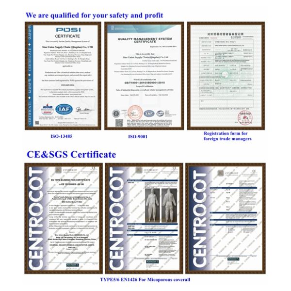 One Time Use White PP Disposable Polypropylene Coveralls For Cleaner