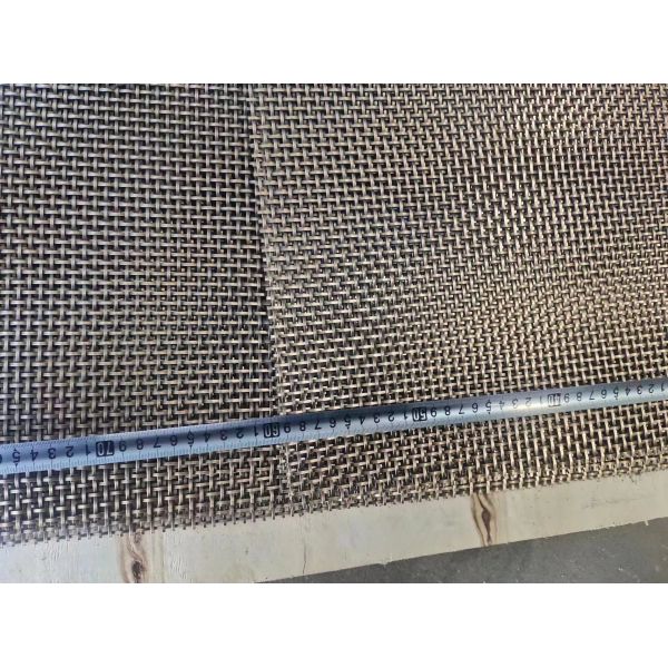 Antique Brass Plated Wire Mesh for Cabinets Door, Interior Woven Wire Fabric