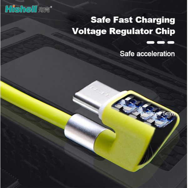 TPU U Shaped Mobile Phone Charging Cable Fast Charging Multiscene Antiwear