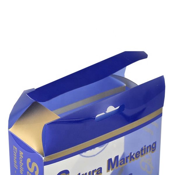Waterproof UV Coating PVC Gift Packaging Boxes