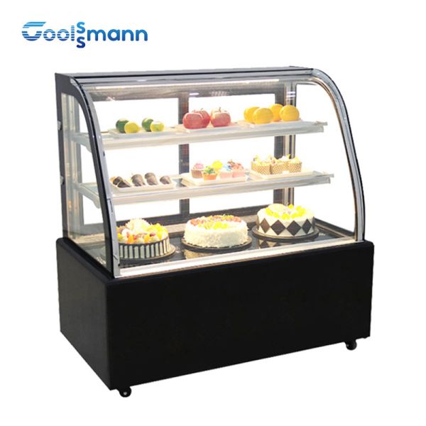 Pastry Cake Display Cooler Foam Polyurethane Insulation Cabinet Fridge Fan