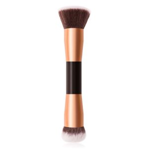 China 152cm Length ISO9001 Double Headed Makeup Brush Gold Handle Synthetic wholesale