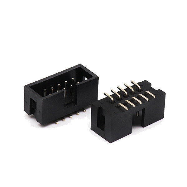 90 Degree Female Box Header Connector 2.54mm Double Row SMT Surface Mount Pin Header