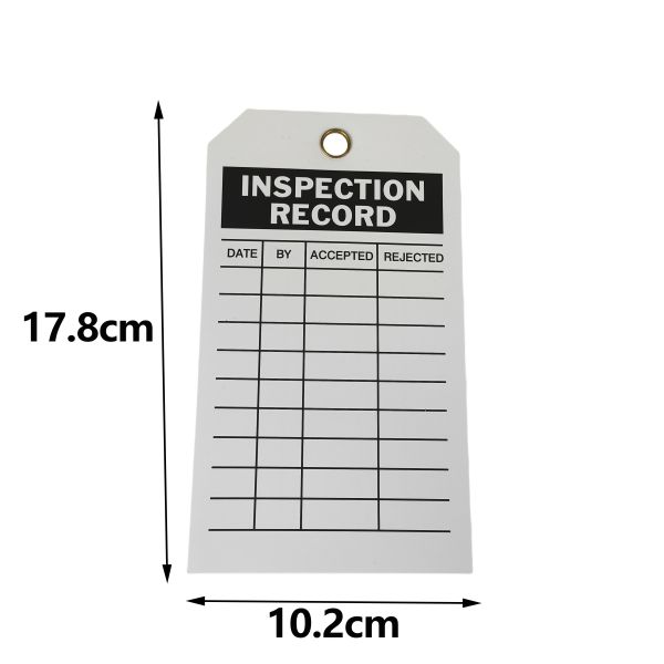 Customized PVC Vinyl Safety Tag Waterproof Tear Resistant UV Resistant Fast Response for Safety Products