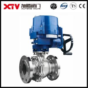 China Electric Driving Mode Special Material Cast Steel Water Industrial Flanged Ball Valve wholesale