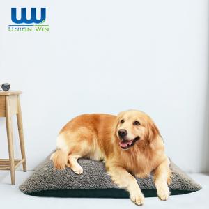China Option Linen Faux Fur Orthopedic Washable Dog Bed Different Size wholesale