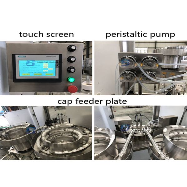 Siemens PLC Control Oil Bottle Filling Machine For Plastic Or Glass Bottle
