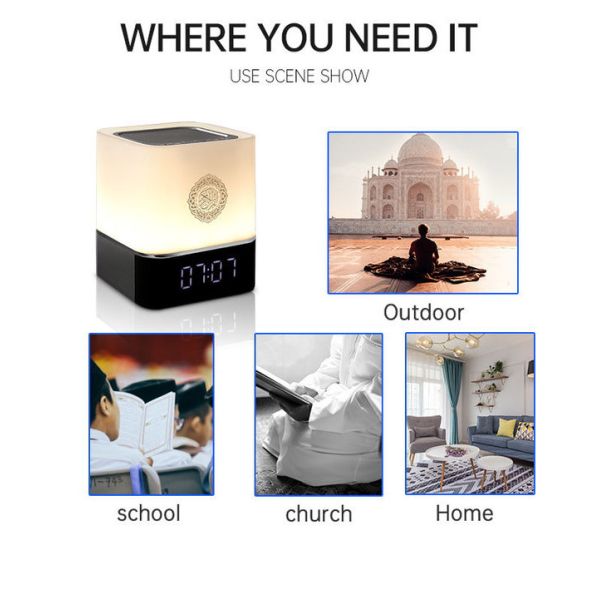 Led App Table Mini Touch Lamp Quran Speaker